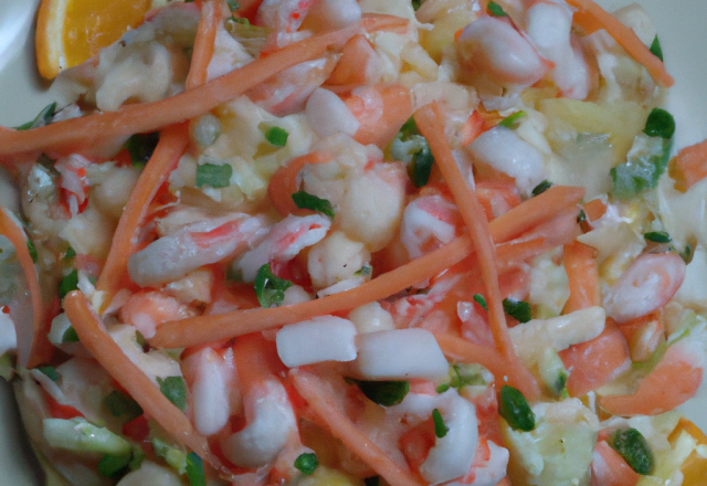 Salade de surimi à l'orange