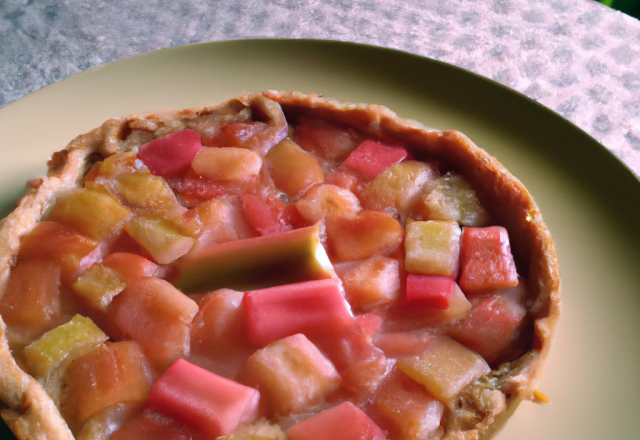 Tarte à la rhubarbe de grand-mère