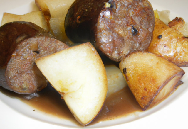 Boudin aux pommes et chaource