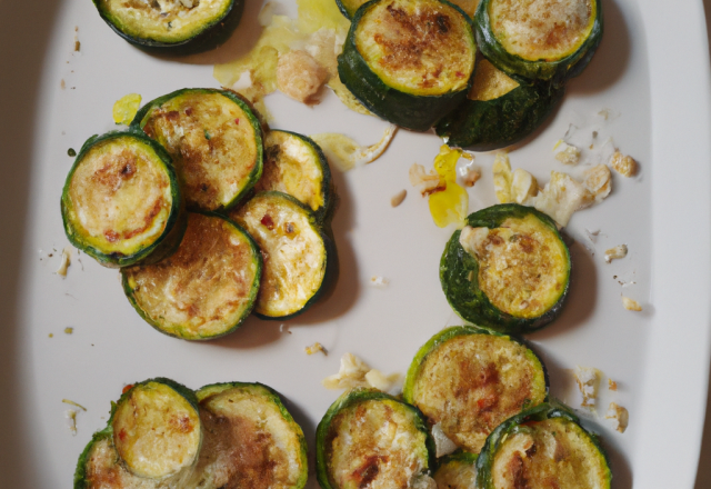 Courgettes à l'ail et parmesan