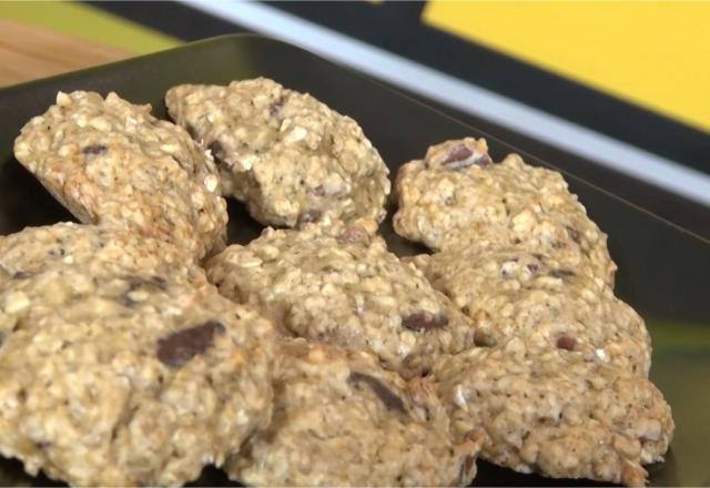 Biscuits aux flocons d'avoine, pépites de chocolat et banane