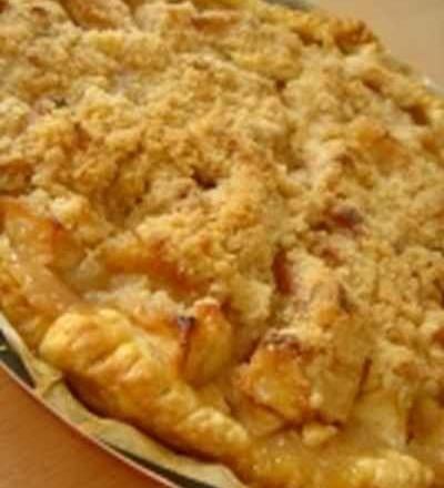 Tarte pommes-bananes version "crumble" facile