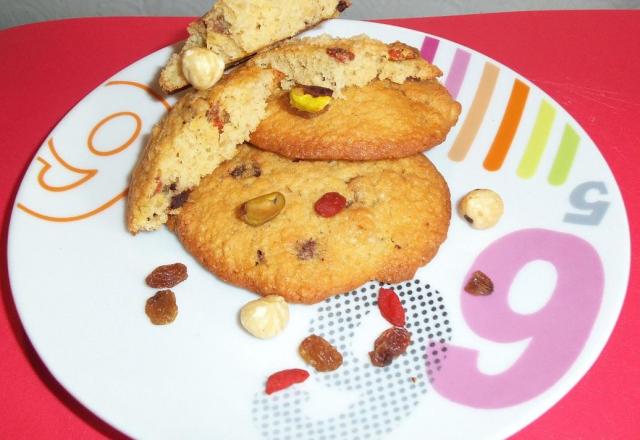 Cookies aux fruits secs