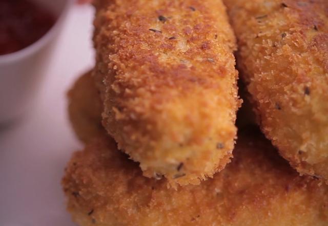 Boulettes de viande panées cœur coulant au fromage