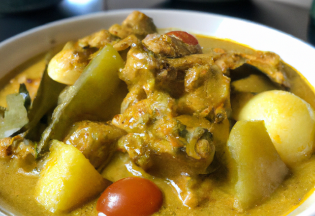 Mijoté de dinde curry gingembre