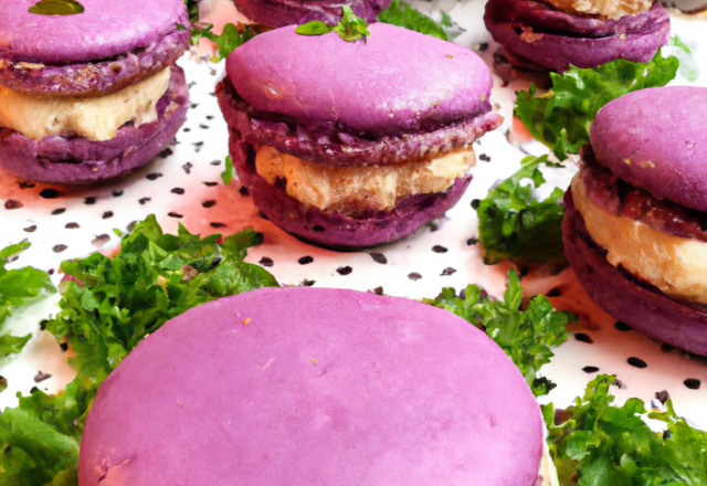 Macarons chèvre-ciboulette