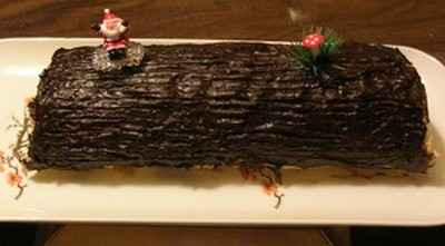 Bûche de Noël Chocolat-Marron