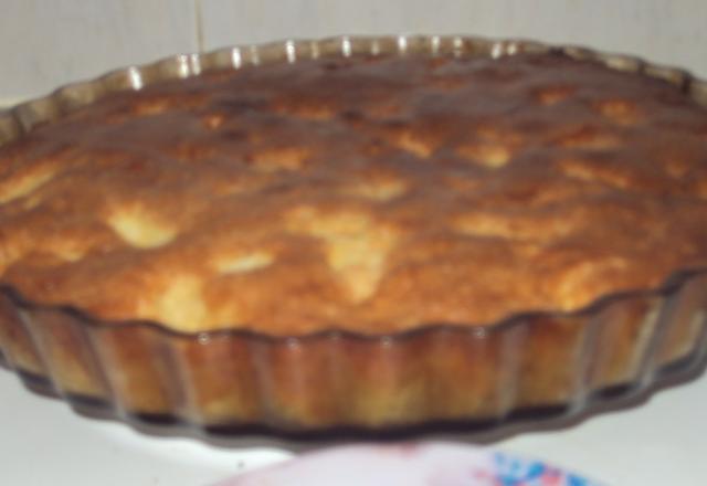 Gâteau aux pommes et à la banane