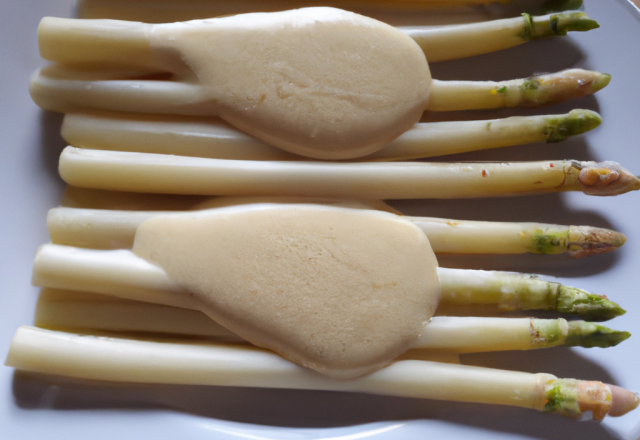 Asperges à la crème et au permesan