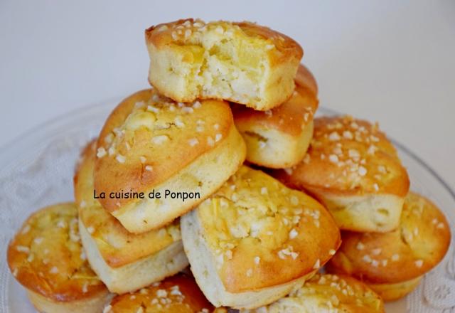 Muffin aux pommes et poudre d'écorce de combava