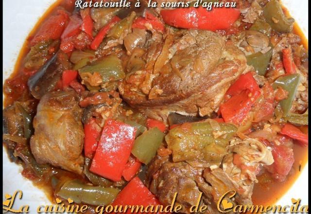 Ratatouille à la souris d'agneau