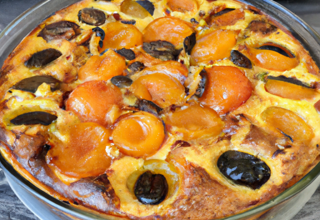 Clafoutis abricots et amandes