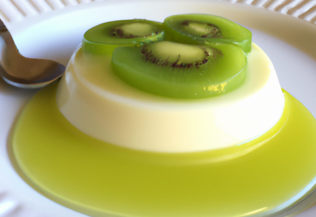 Panna cotta italienne aux kiwis