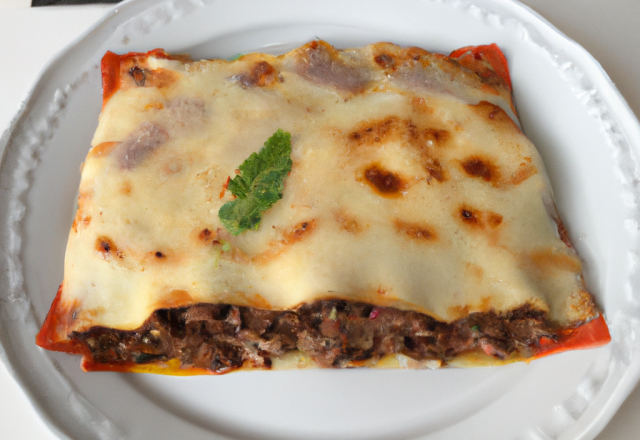 Lasagne à la viande de bœuf hachée