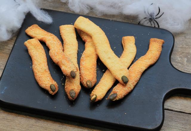 Doigts de sorcière parmesan & graines de courge