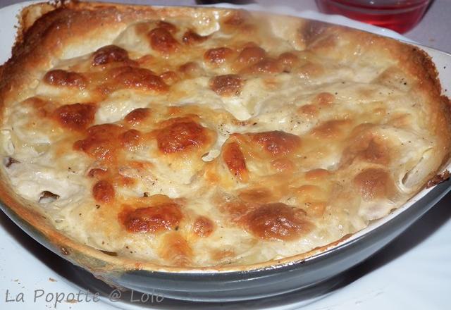 Gratin de pommes de terre aux cèpes