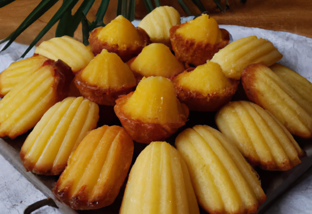 Madeleines à l'ananas et coco