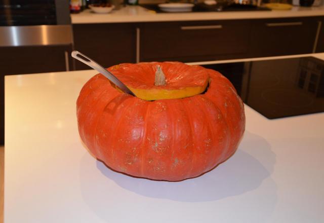 Soupe de citrouille à la châtaigne