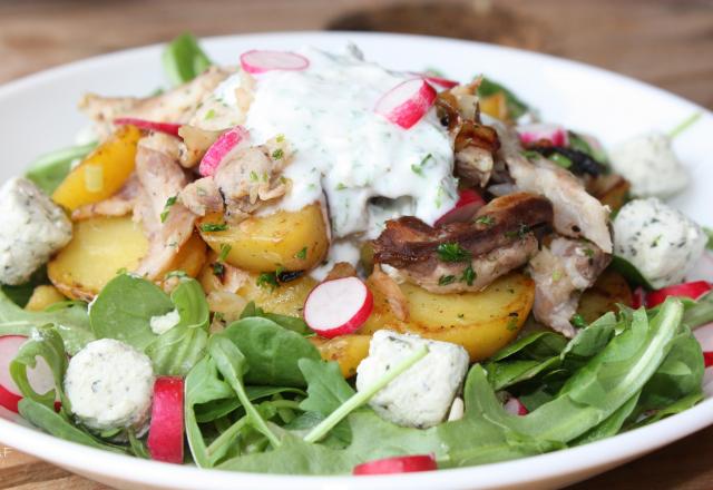 Salade gourmande au maquereau et pomme de terre