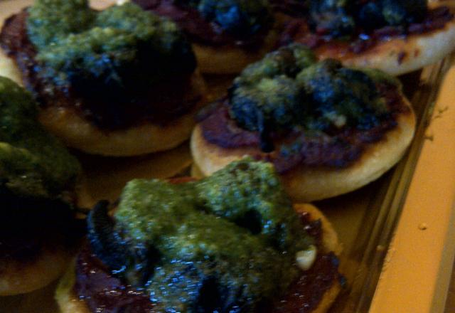 Mini pizza aux escargots