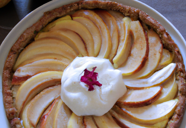 Tarte aux yaourt et aux pommes