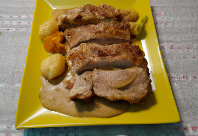 Rôti de porc à la moutarde facile