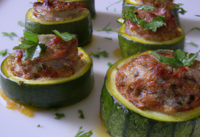 Courgettes farcies maison