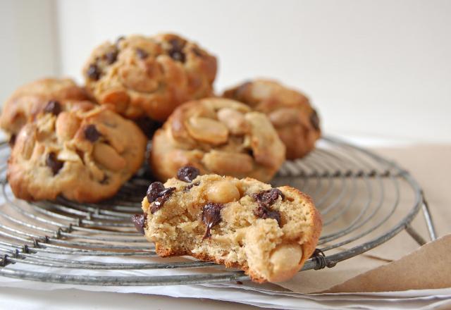 Cookies (sans beurre) choco banane et cacahuètes