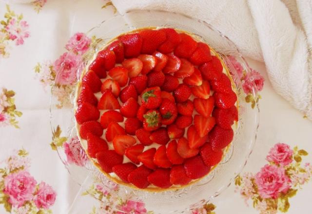 Tarte fraise chocolat blanc