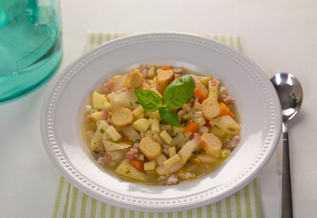 Minestrone de légumes d'automne