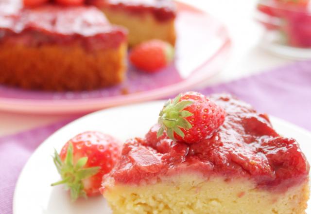 Fondant fraises amandes