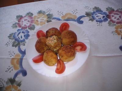 Croquettes de poulet haché et pommes de terre