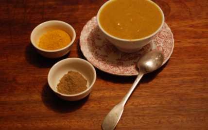 Velouté de carottes curcuma et cumin noir