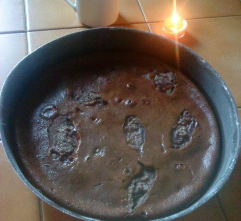 Clafoutis poire/chocolat