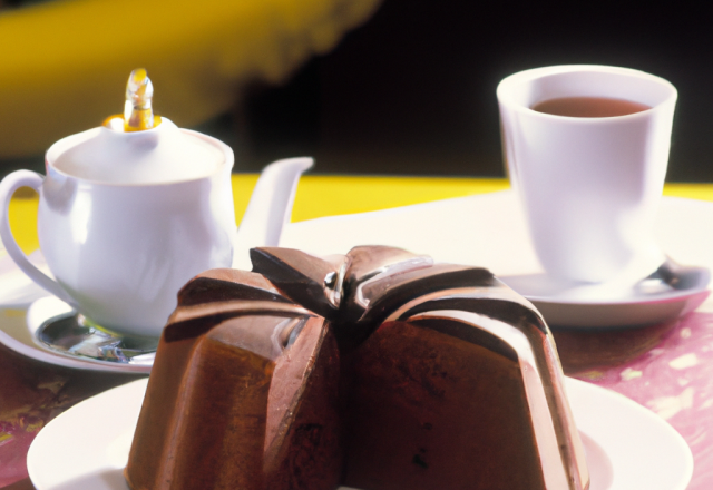 Gâteau au chocolat relevé au café