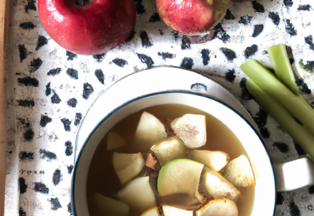 Soupe de Pommes et Gingembre