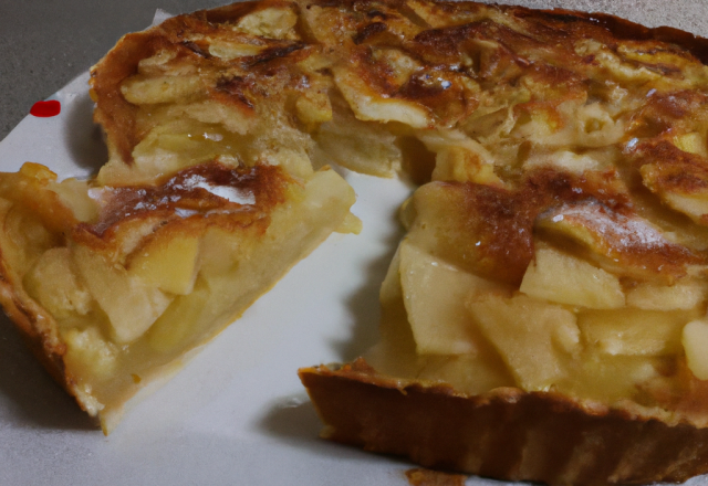 Tarte aux pommes Granny enrichie au Philadelphia