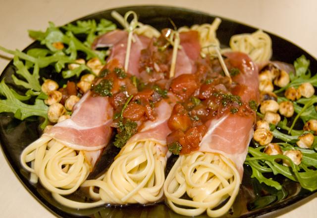 Rouleaux de linguines à l'ardennaise