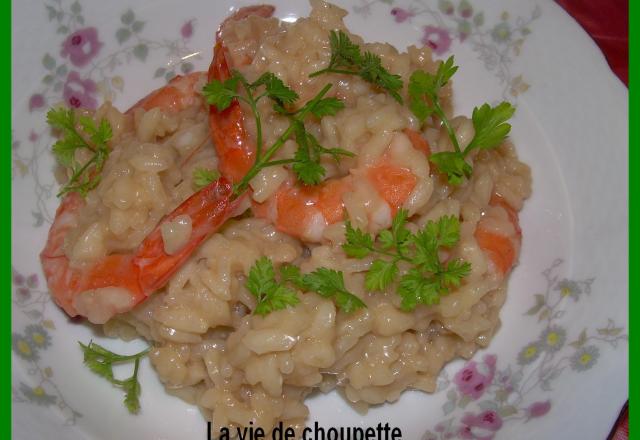 Risotto aux crevettes économique