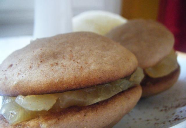 Whoopies cacao à la gelée de thé roobois