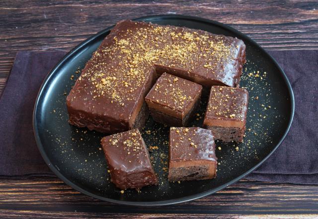 Brownie façon rocher géant au praliné