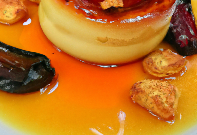 Foie gras façon crème brulée.