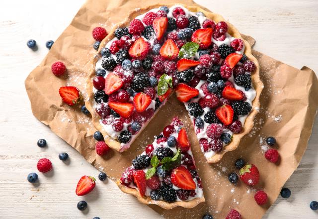 Tarte légère aux fruits rouges