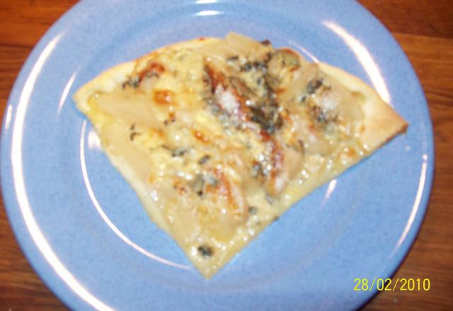 Tarte fine aux poires et Roquefort