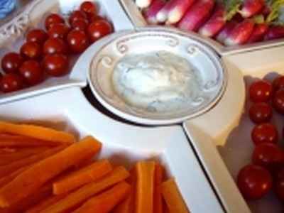 Dip light au fromage blanc et aux herbes