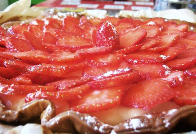 Tarte aux fraises/framboises, crème pâtissière