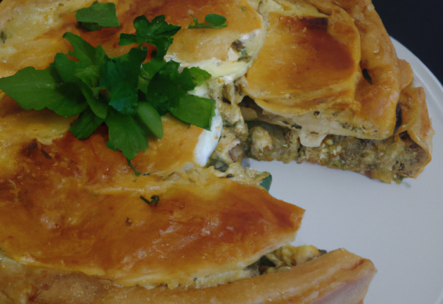 Tourte au poulet simple