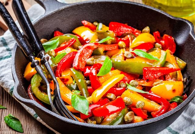 Poêlée de poivrons