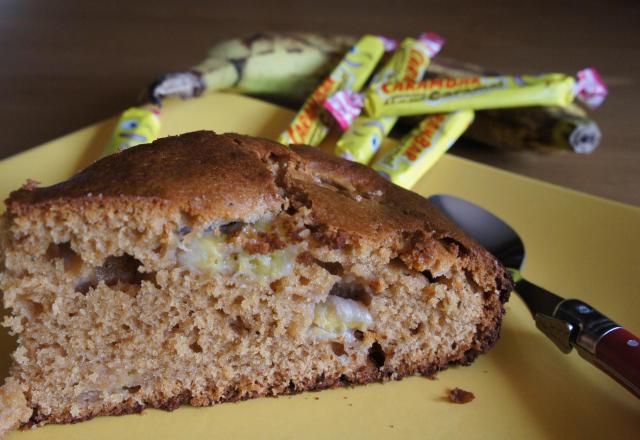 Gâteau aux carambars et à la banane