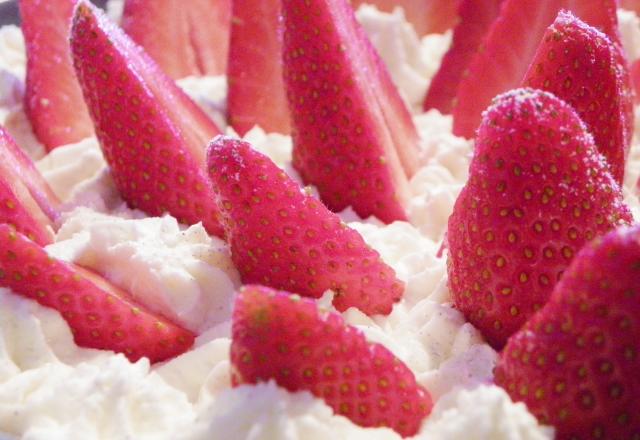 Tarte aux fraises et spéculoos